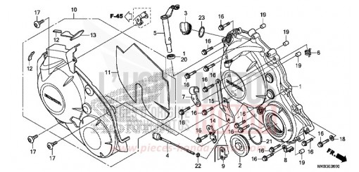 KURBELGEHAEUSEABDECKUNG CBR1000SAF de 2015